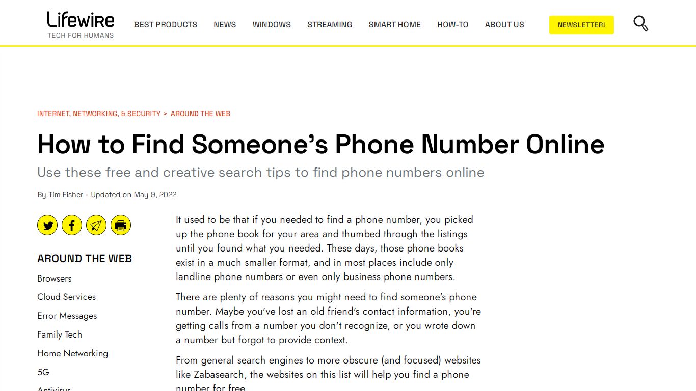 How to Find Someone's Phone Number Online - Lifewire